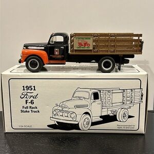 Custom Chrome Die Cast Model Car 1951 Ford F-6 Coin Bank